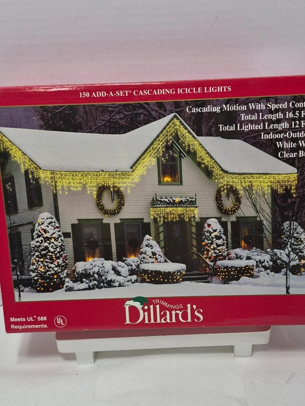 NEW  Cascading motion  Icicle Christmas Lights  150ct